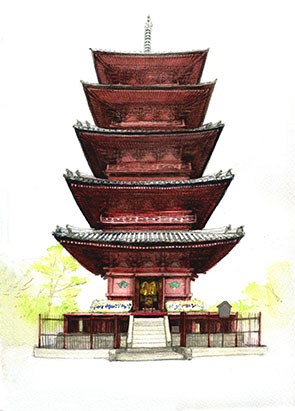 池上本門寺　五重塔