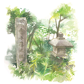 西嶺町　寺子屋跡