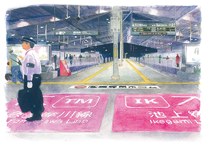 蒲田駅私鉄ホーム