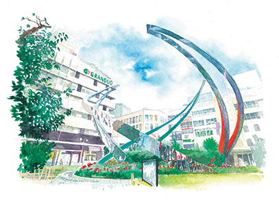 蒲田駅東口前
